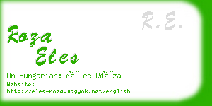 roza eles business card